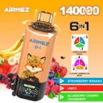Airmez FOX 140000 Puffs 6 IN 1 – 140 000 pyknięć i 6 smaków w jednym e-papierosie - obrazek 2