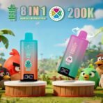 Bang King 200K Puffs Vape – 8 Smaków w 1, Dual Mesh Coil, LED Display