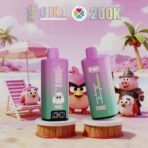 Bang King 200K Puffs Vape – 8 Smaków w 1, Dual Mesh Coil, LED Display - obrazek 9