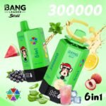 Bang Leader 300K Puffs – Aloe Lychee Ice, Pink Lemon, Glacier Ice, Pine Needle Mint, Black Currant Ice i Watermelon Lemon