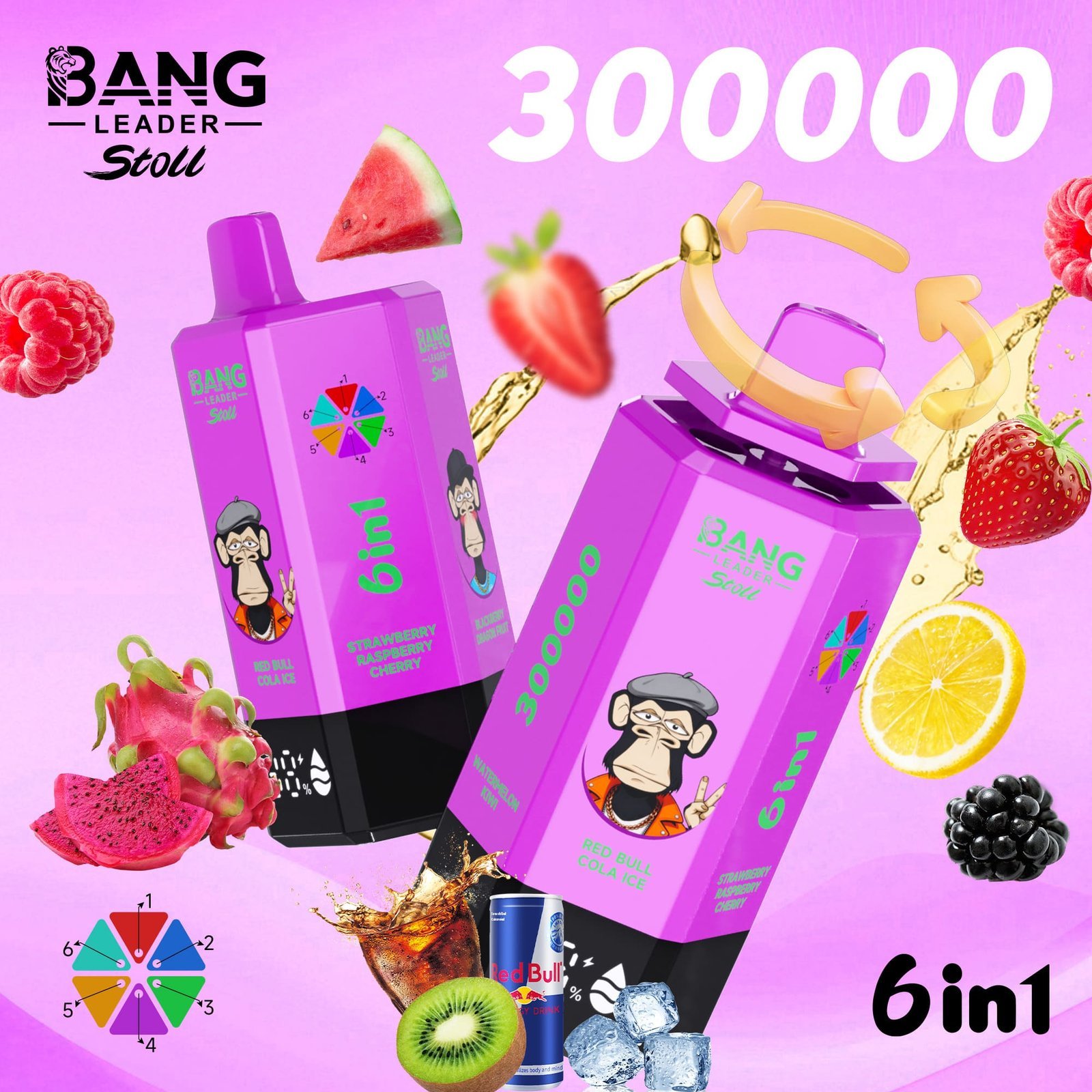 Bang Leader 300K Puffs Disposable Vape 6 in 1 - obrazek 10