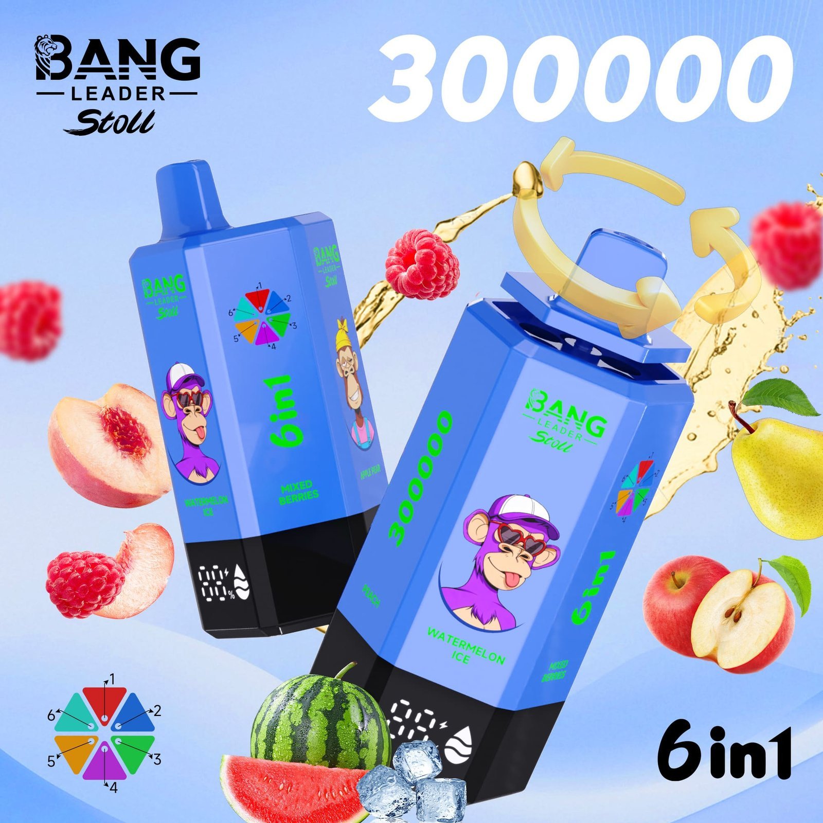 Bang Leader 300K Puffs Disposable Vape 6 in 1 - obrazek 12