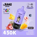 Bang Leader 450K zaciągnięć – 15 w 1 ładowalny jednorazowy vape z regulowanym chłodzeniem i inteligentnym wyświetlaczem – Hurt - obrazek 4