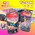 QQ Bang 120K Puffs Blackberry Red Raspberry – jednorazowy e-papieros i opakowanie