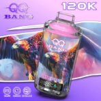 QQ Bang 120K Puffs Sakura Grape – urządzenie i opakowanie wariantu winogronowego