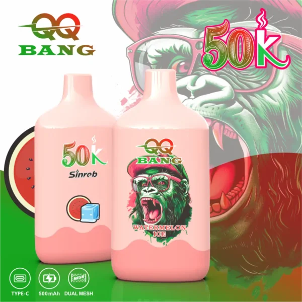QQ Bang 50K Puffs Watermelon Ice – urządzenie jednorazowe z arbuzem i chłodzeniem