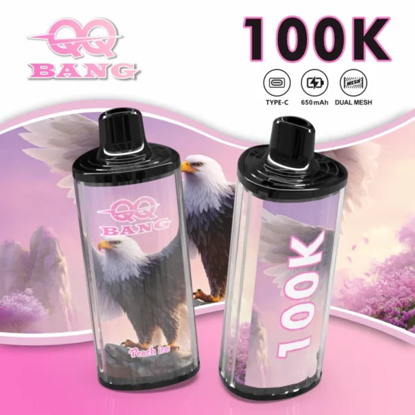 QQ Bang 100K Puffs Peach Ice – urządzenie jednorazowe z brzoskwinią i chłodzeniem