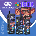 QQ Bang 180K Puffs 4 w 1 – Banana Ice, Watermelon Bubblegum, Blueberry Grape i Aloe Mango Melon