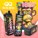 QQ Bang 180K Puffs 4 w 1 – Mango Peach, Grape Ice, Mixed Berries i Blueberry Red Bull