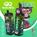 QQ Bang 180K Puffs 4 w 1 – Passionfruit Pineapple, Peach Ice, Apple Ice i Blueberry Peach Raspberry Grape