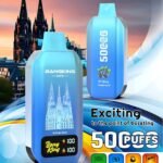 Bang King City 50K Puffs – Mr Blue, niebieski model z panoramą Kolonii