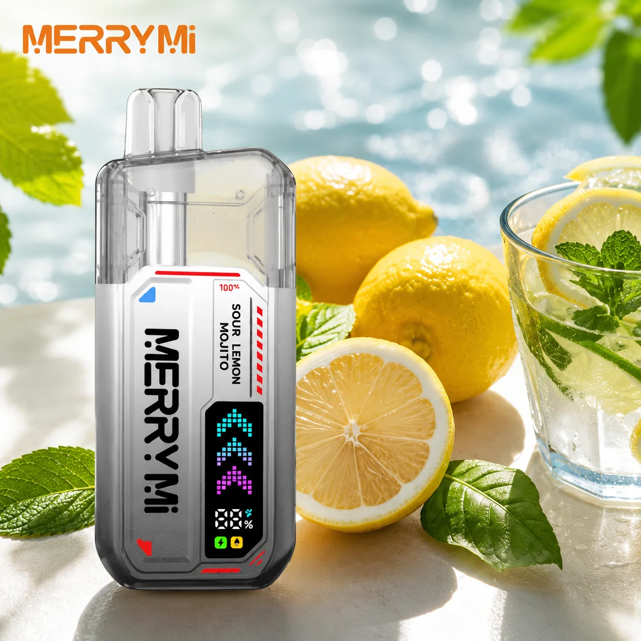 merry-mi-Sour-Lemon-Mojito Merry Mi Mecha X 36K Puffs – Sour Lemon Mojito